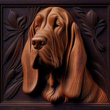 3D model st Bloodhound dog (STL)